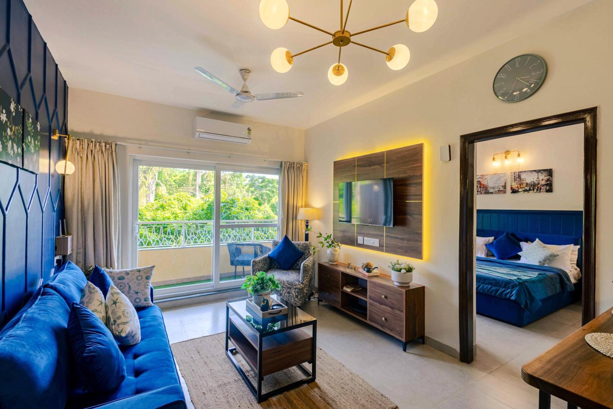 Alaya Stays 1 Bhk With Balcony & Pool - Veera Marina Кандолим Екстериор снимка